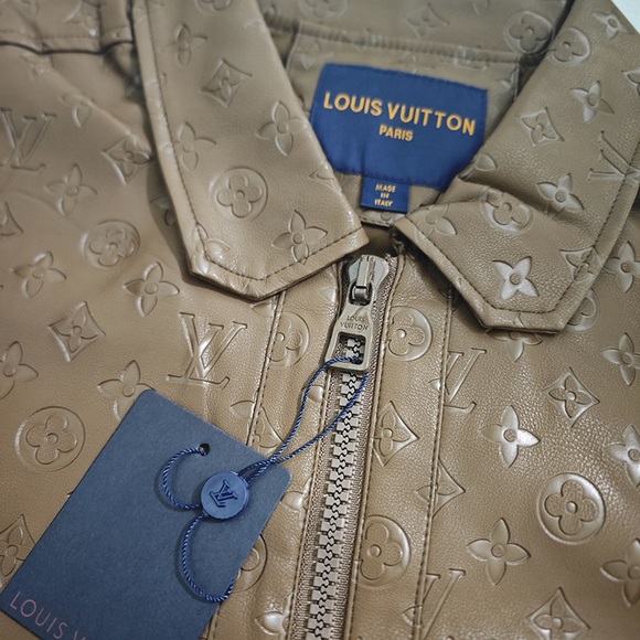 Louis Vuitton Brown Leather Flight Jacket - Picture 4 of 11